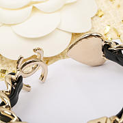 Chanel Love Pearl Leather Bracelet - 5