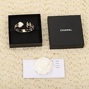 Chanel Love Pearl Leather Bracelet - 2