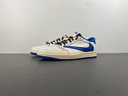 Air Jordan 1 Retro Low OG SP Fragment x Travis Scott Sail Military Blue DM7866-104 - 1