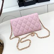 Chanel shoulder crossbody mini bag pink 19x12.5x4.5 cm - 6