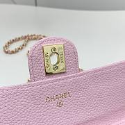 Chanel shoulder crossbody mini bag pink 19x12.5x4.5 cm - 4