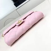 Chanel shoulder crossbody mini bag pink 19x12.5x4.5 cm - 3