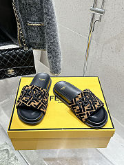 Fendi 2025ss new feel series FF monogram double-strap flat slippers - 4