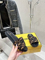Fendi 2025ss new feel series FF monogram double-strap flat slippers - 3
