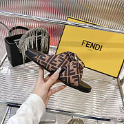 Fendi 25ss Fendi series flat slippers - 5