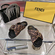 Fendi 25ss Fendi series flat slippers - 3