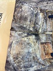 Acne Studios 3D ink-splattered mud-dyed printed jeans  - 3