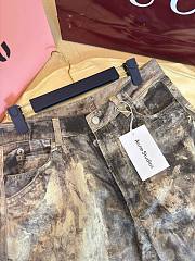 Acne Studios 3D ink-splattered mud-dyed printed jeans  - 2