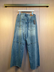 Balenciaga 25SS floral drawstring jeans - 6