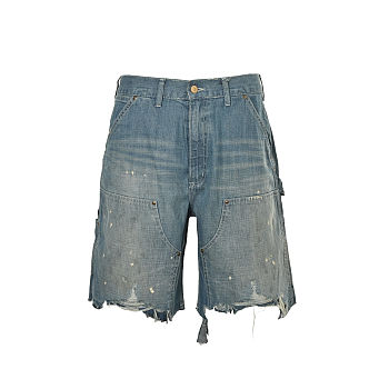SAINT MICHAEL 25ss lumberjack denim shorts
