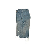 SAINT MICHAEL 25ss lumberjack denim shorts - 5