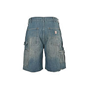 SAINT MICHAEL 25ss lumberjack denim shorts - 4