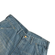 SAINT MICHAEL 25ss lumberjack denim shorts - 3