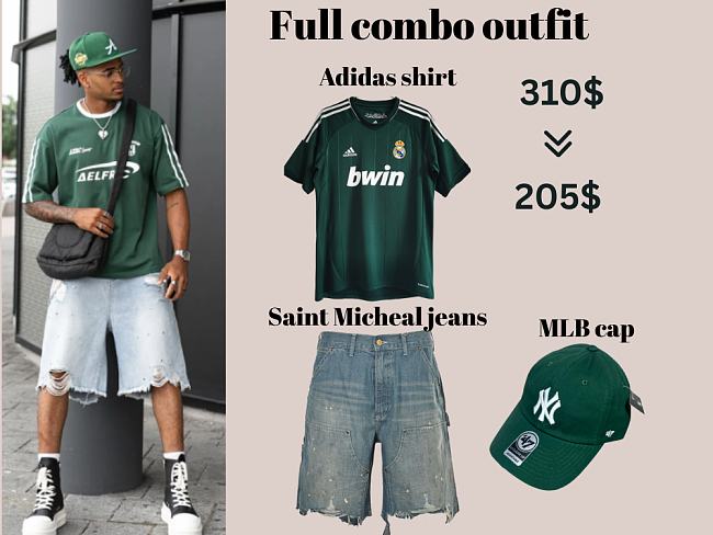 Combo welcome summer T shirt + jeans + cap - 1