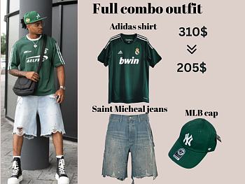Combo welcome summer T shirt + jeans + cap