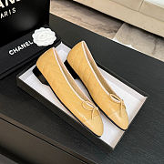 Early Spring latest color Chanel small bow ballet flat shoes - 3