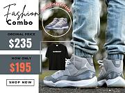 Fashion combo Air Jodan 11 + Bubbery T shirt - 1