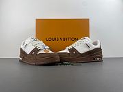 Louis Vuitton LV trainer White Coffee - 4