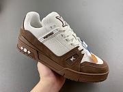 Louis Vuitton LV trainer White Coffee - 2