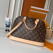 Louis Vuitton Alma BB Monogram Coated Canvas 'Brown' Women's Bag M53152 32*24*16 cm - 3