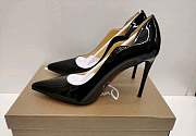 Louboutin leather black patent heels - heels height : 10cm - 3