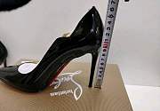 Louboutin leather black patent heels - heels height : 10cm - 6