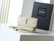 Saint Laurent Niki Mini leather shoulder white - size: 22X16X7.5cm - 1