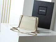 Saint Laurent Niki Mini leather shoulder white - size: 22X16X7.5cm - 2