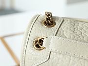 Saint Laurent Niki Mini leather shoulder white - size: 22X16X7.5cm - 5