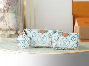 Louis Vuitton Multi Pochette Accessoires 'Lagoon Blue' - size: 24x13.5x4cm  - 4