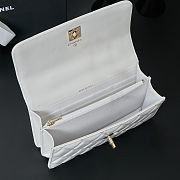 	 Chanel 24P Pearl Top Handle White 18x11x6cm (13.78 inch) - 6