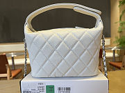 Chanel 25c Quilted Hobo Bag Caviar White size 21.5×19×6cm - 2