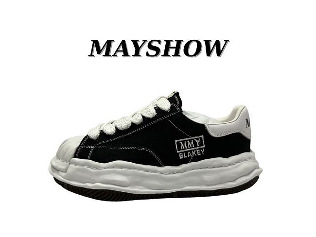 Maison Mihara Yasuhiro Hank OG Sole Canvas Low Black A05FW702 - 1