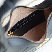 GUCCI GG MARMONT HALF-MOON SMALL BAG BLACK size 21.5x11x5cm - 4