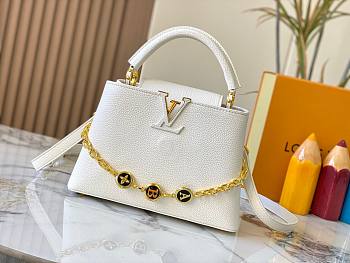 Louis Vuitton Capucines BB Taurillon Leather Bag size  27x18x9cm