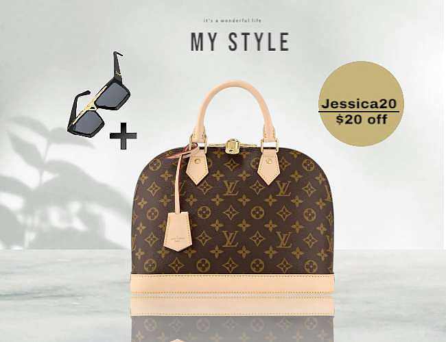 Louis Vuitton Alma BB Monogram Coated Canvas 'Brown' Women's Bag M53152 32*24*16 cm - 1
