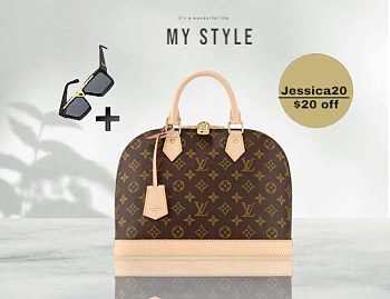 Louis Vuitton Alma BB Monogram Coated Canvas 'Brown' Women's Bag M53152 32*24*16 cm