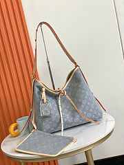 Louis Vuitton LV CarryAll MM Monogram Denim size 39.0 x 30.0 x 15.0cm  - 1