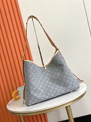 Louis Vuitton LV CarryAll MM Monogram Denim size 39.0 x 30.0 x 15.0cm  - 6