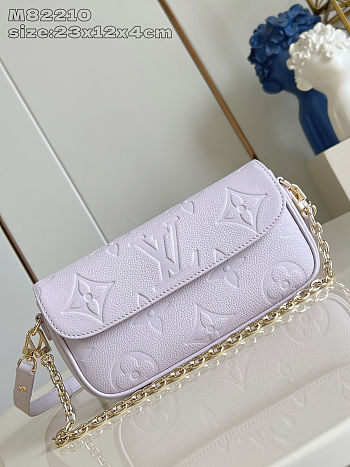 Louis Vuitton Wallet On Chain Ivy Purple size 23.5x12x4.3cm