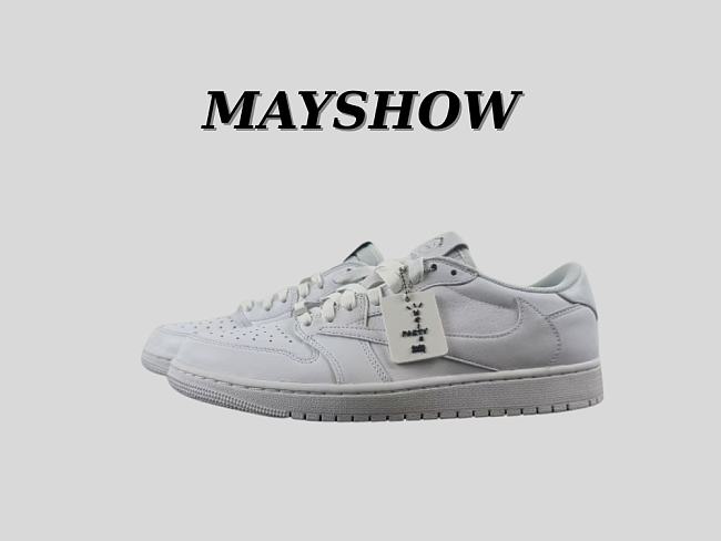 Air Jordan 1 Retro Low OG SP Travis Scott Michael Rubin White Party (Friends and Family) TD1228-111 - 1