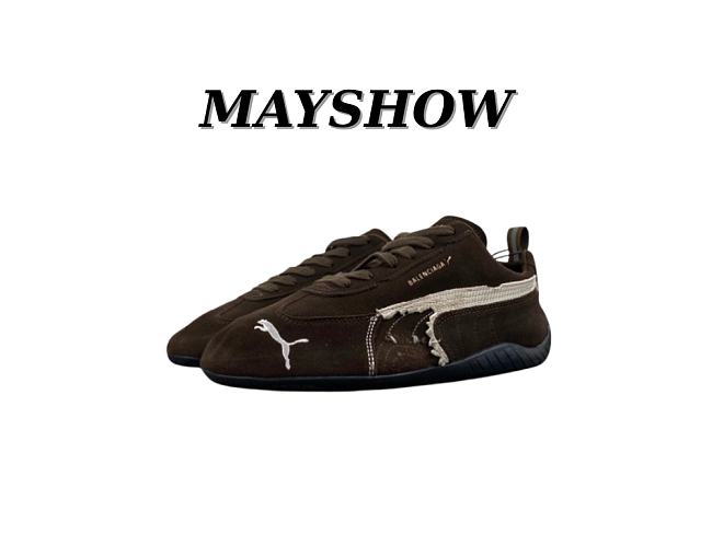Balenciaga x Puma Speedcat Suede Distressed Brown White 847146WSDSD2910 - 1
