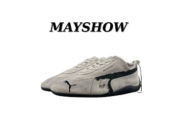Balenciaga x Puma Speedcat Suede Distressed White Black 847146WSDSD9010