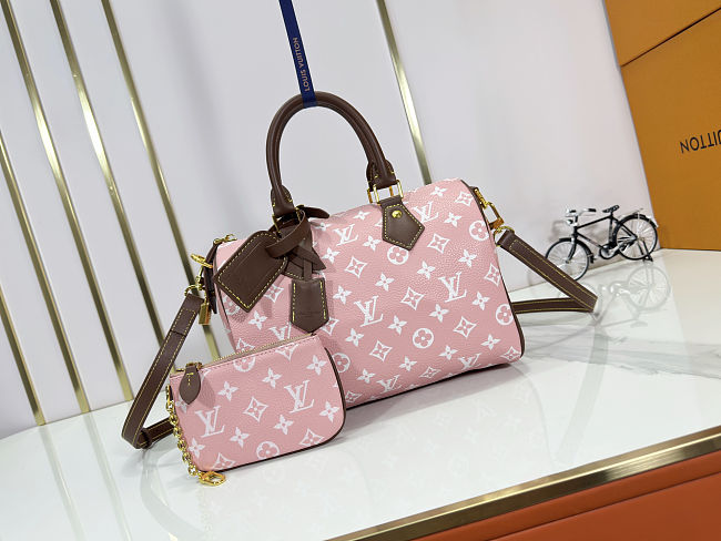 Louis Vuitton Speedy P9 Bandoulière 25 Damoflage Pink Sakura size 25x15x15cm - 1