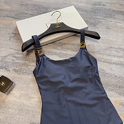 Fendi newest metal buckle classic double swim suit - 4
