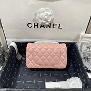 Chanel Mini Rectangular Flap Bag Peach Lambskin size 20cm - 6