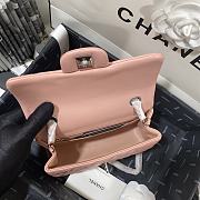Chanel Mini Rectangular Flap Bag Peach Lambskin size 20cm - 4