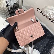 Chanel Mini Rectangular Flap Bag Peach Lambskin size 20cm - 2