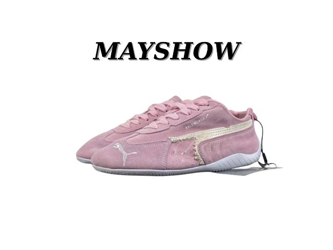 Balenciaga x Puma Speedcat Suede Distressed Pink White 847146WSDSD5090 - 1