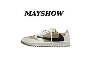 Air Jordan 1 Retro Low Golf Travis Scott Neutral Olive FZ3124-200 - 1